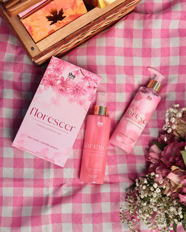 Kit Florescer Body Splash e Loção Hidratante Perfume Delicado