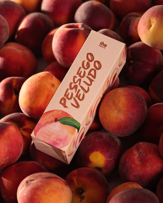 Body Splash Pêssego Veludo 200ml Perfume Corporal Hidratação Delicada