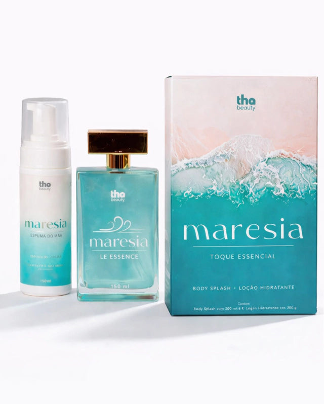 Kit Completo Maresia: Espuma, Colônia, Loção e Body Splash