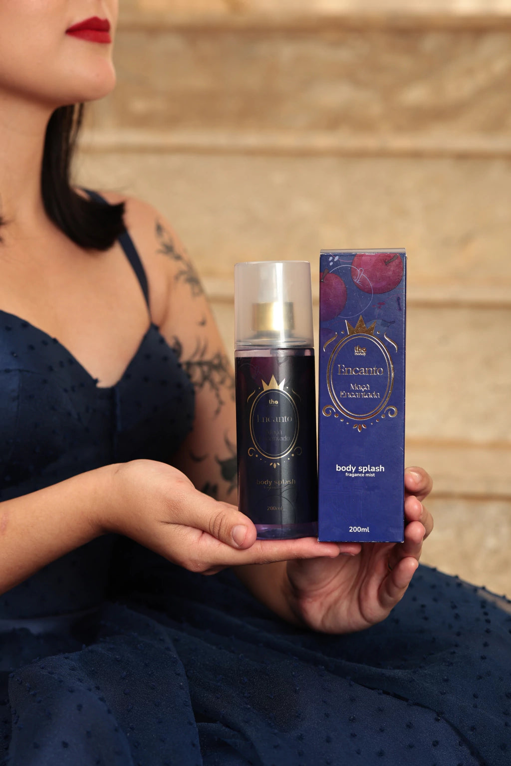 Body Splash Maçã Encantada 200ml Fragrância Doce Enigmática e Sedutora