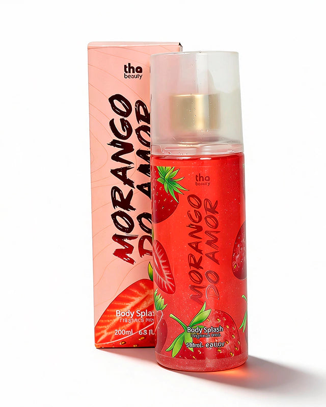 Body Splash Morango do Amor 200ml Perfumado e Hidratante