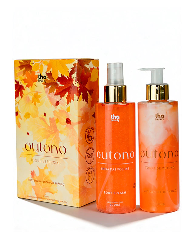 Kit Outono Body Splash e Loção Hidratante Fragrância Amadeirada