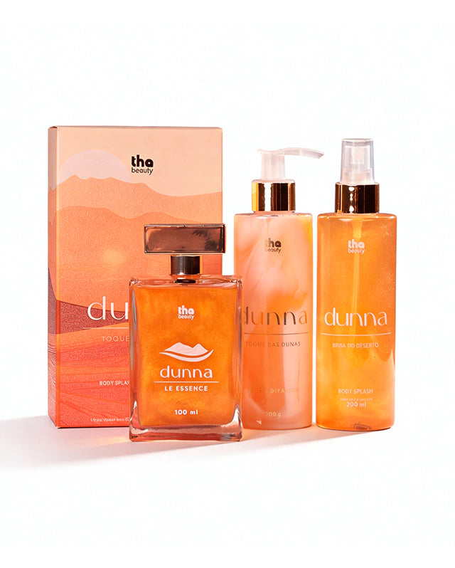 Kit Dunna Completo Colônia e Hidratante Perfumado e Refrescante