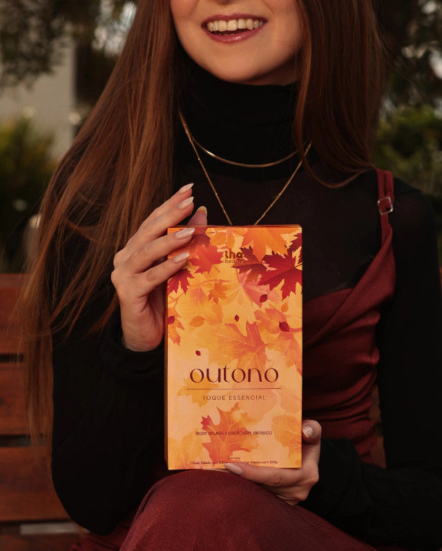 Kit Outono Body Splash e Loção Hidratante Fragrância Amadeirada