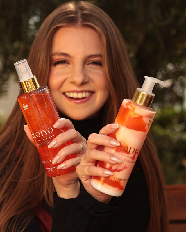 Kit Outono Body Splash e Loção Hidratante Fragrância Amadeirada