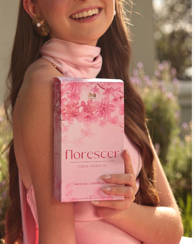 Kit Florescer Body Splash e Loção Hidratante Perfume Delicado