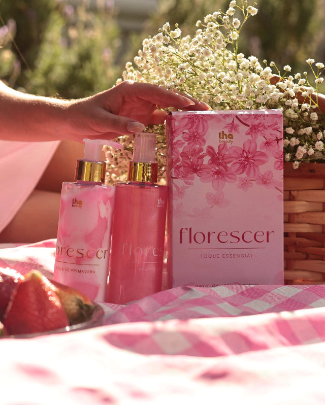 Kit Florescer Body Splash e Loção Hidratante Perfume Delicado