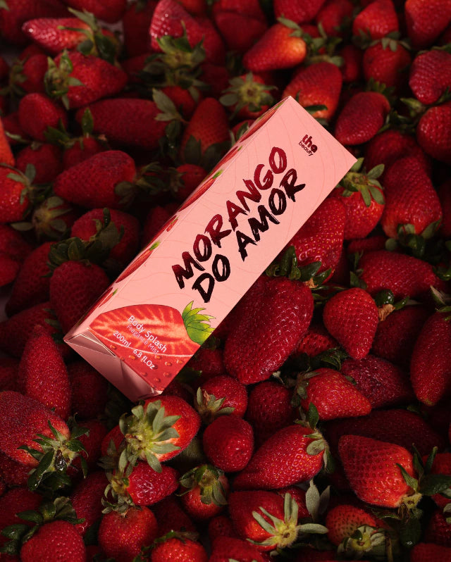 Body Splash Morango do Amor 200ml Perfumado e Hidratante