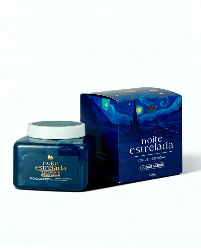 Esfoliante Corporal Sugar Scrub Noite Estrelada 300g Fragrância Floral Sofisticada